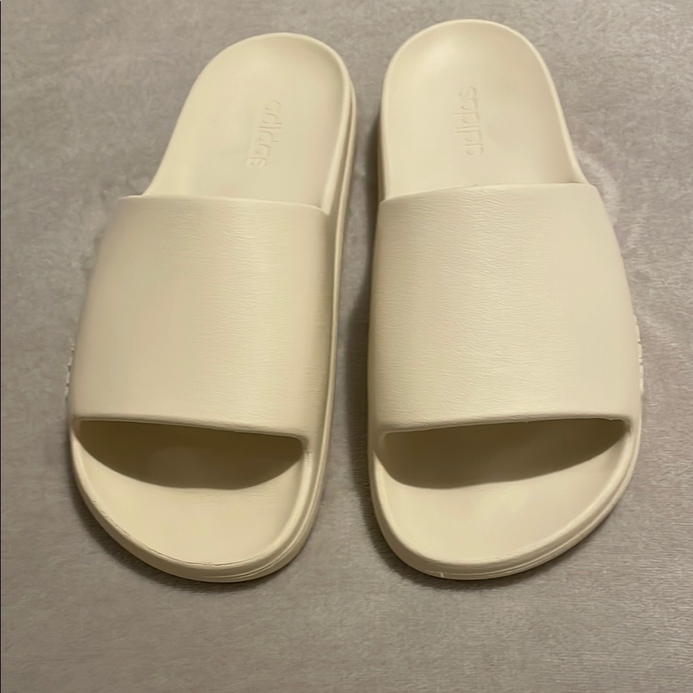 Men’s Adidas Cream Slides